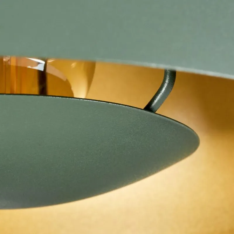 Lampes Dorées-hofstein Plafonnier Vivian Vert, 1 lumière