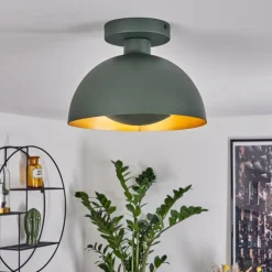 Lampes Dorées-hofstein Plafonnier Vivian Vert, 1 lumière