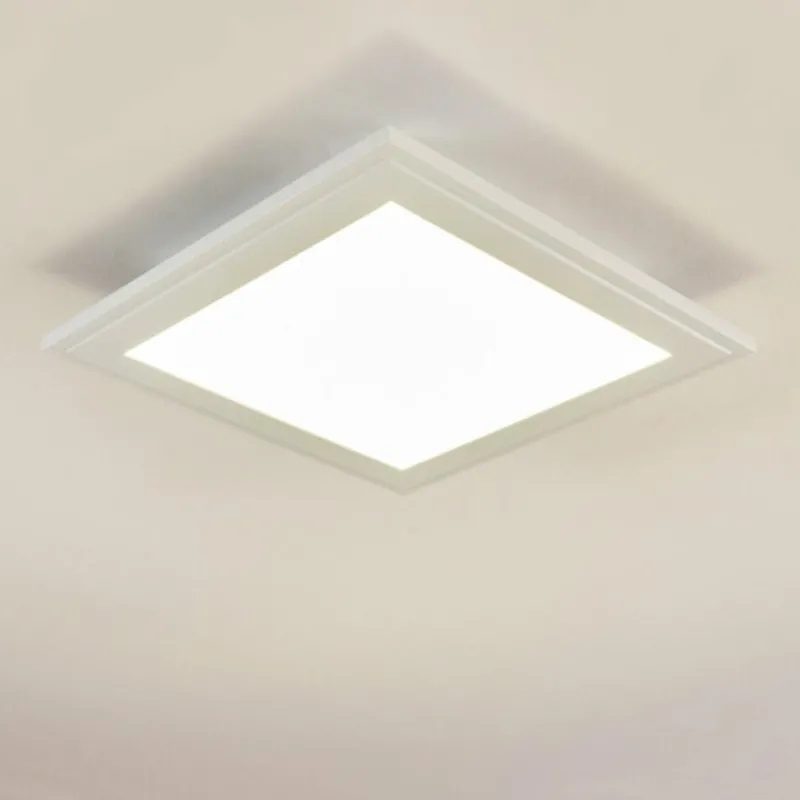 hofstein Plafonnier Voisines LED Blanc, 1 lumière, Télécommandes, Changeur de couleurs