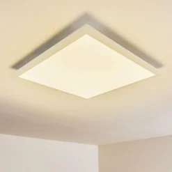 hofstein Plafonnier Voisines LED Blanc, 1 lumière, Télécommandes, Changeur de couleurs