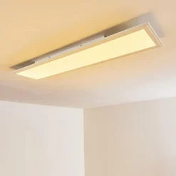 hofstein Plafonnier Voisines LED Blanc, 1 lumière, Télécommandes, Changeur de couleurs