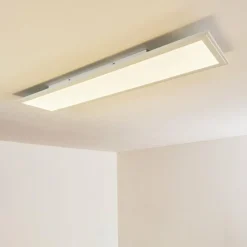 hofstein Plafonnier Voisines LED Blanc, 1 lumière, Télécommandes, Changeur de couleurs