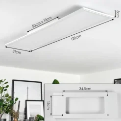 hofstein Plafonnier Voisines LED Blanc, 1 lumière, Télécommandes