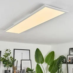 hofstein Plafonnier Voisines LED Blanc, 1 lumière, Télécommandes