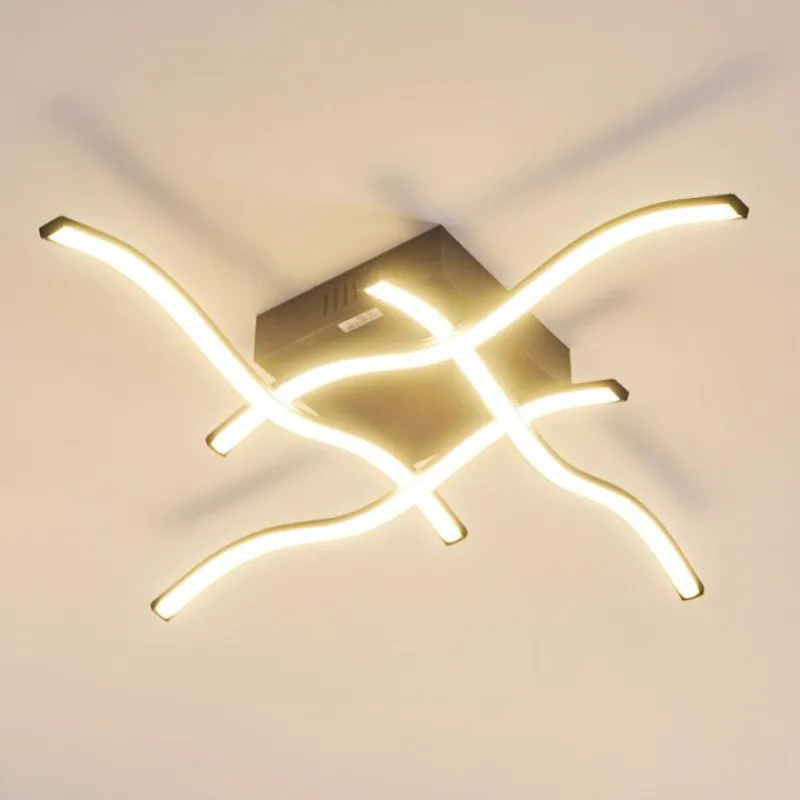 hofstein Plafonnier Voltti LED Noir, 4 lumières