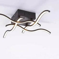 Luminaires Leuchten Direkt Plafonnier Voltti LED Noir, 4 lumières* Éclairage Led