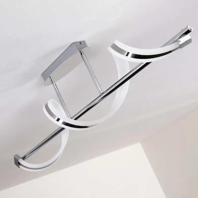 hofstein Plafonnier Vora LED Chrome, 1 lumière