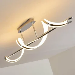 hofstein Plafonnier Vora LED Chrome, 1 lumière