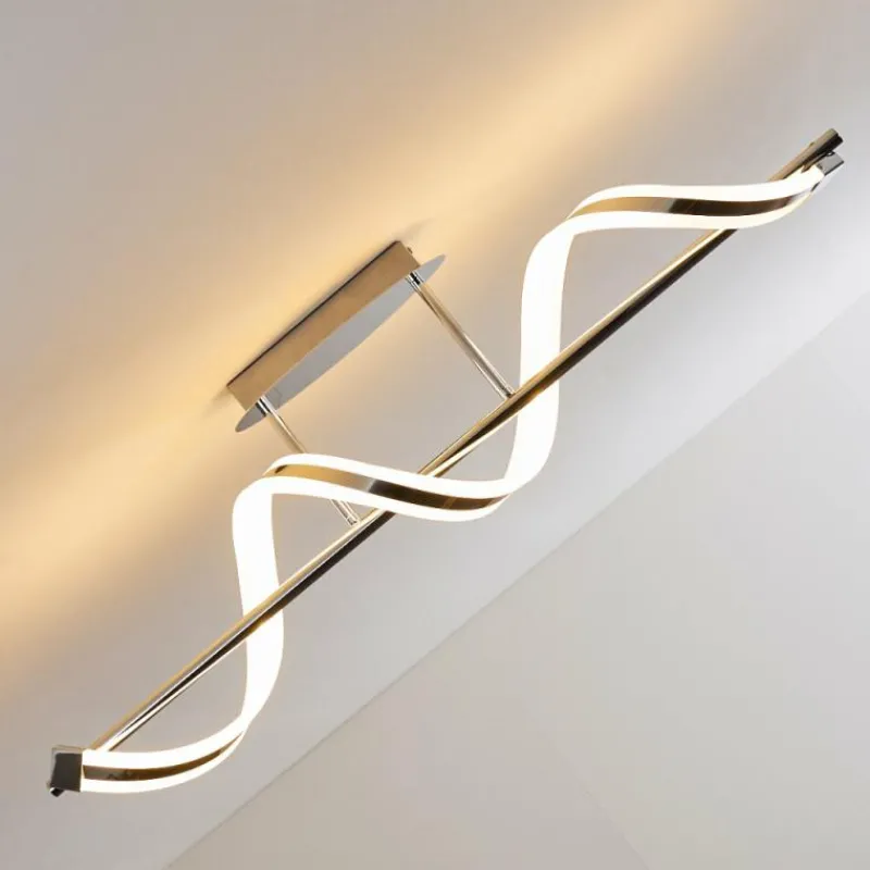 hofstein Plafonnier Vora LED Chrome, 1 lumière