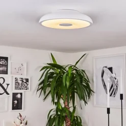 hofstein Plafonnier Vully Blanc, 1 lumière, Changeur de couleurs