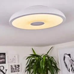 hofstein Plafonnier Vully Blanc, 1 lumière, Changeur de couleurs