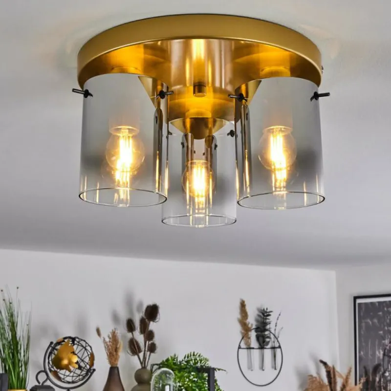 Lampes Dorées-hofstein Plafonnier Vuoltu Or, 3 lumières
