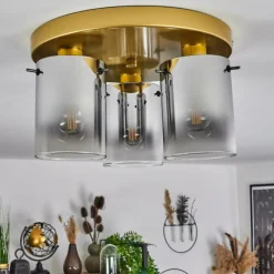 Lampes Dorées-hofstein Plafonnier Vuoltu Or, 3 lumières