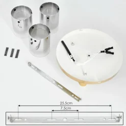 Lampes Dorées-hofstein Plafonnier Vuoltu Or, 3 lumières