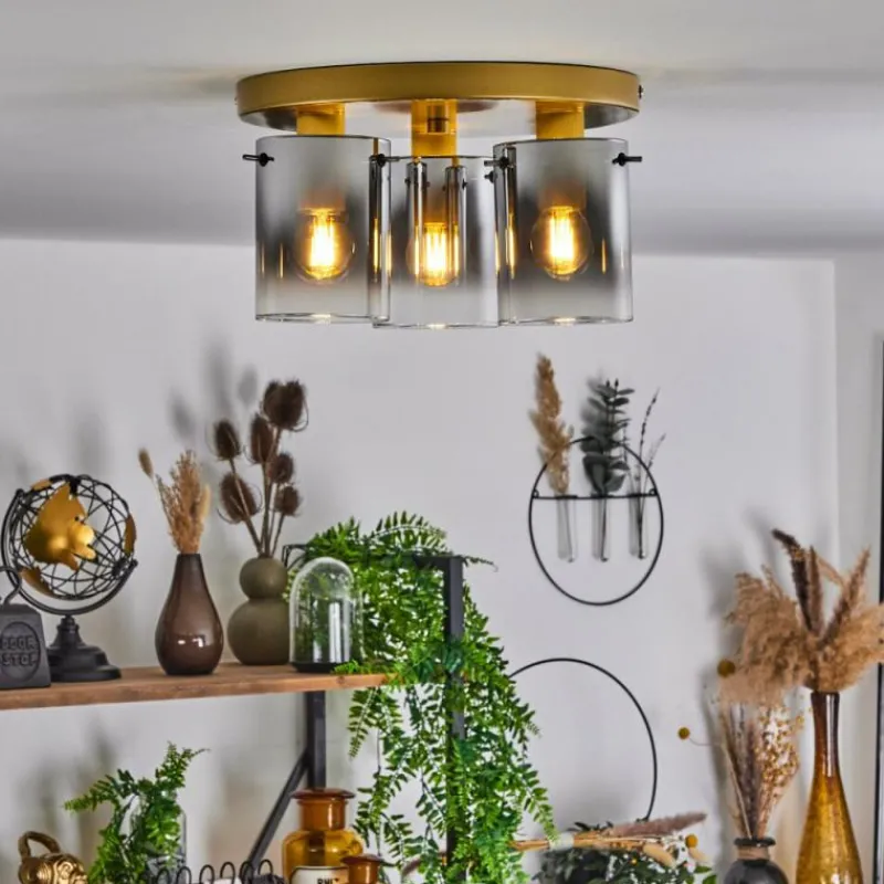 Lampes Dorées-hofstein Plafonnier Vuoltu Or, 3 lumières