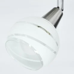 hofstein Plafonnier Warga LED Nickel mat, 1 lumière