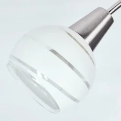 hofstein Plafonnier Warga LED Nickel mat, 3 lumières