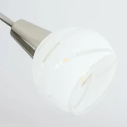 hofstein Plafonnier Warga Nickel mat, 5 lumières