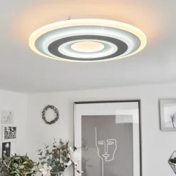 hofstein Plafonnier Wawo LED Blanc, 1 lumière, Télécommandes