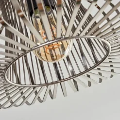 Lampes Industrielles-hofstein Plafonnier Wemude Argenté, 1 lumière