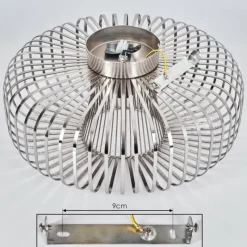 Lampes Industrielles-hofstein Plafonnier Wemude Argenté, 1 lumière