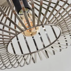 Lampes Industrielles-hofstein Plafonnier Wemude Argenté, 1 lumière