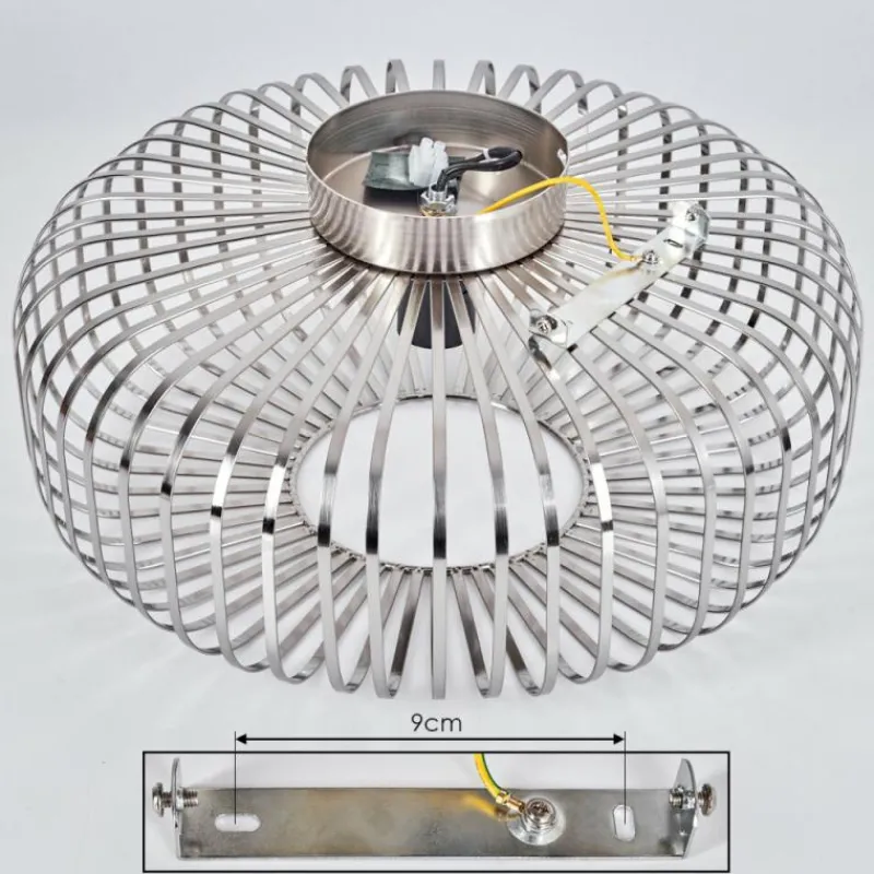 Lampes Industrielles-hofstein Plafonnier Wemude Argenté, 1 lumière