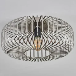 Lampes Industrielles-hofstein Plafonnier Wemude Argenté, 1 lumière