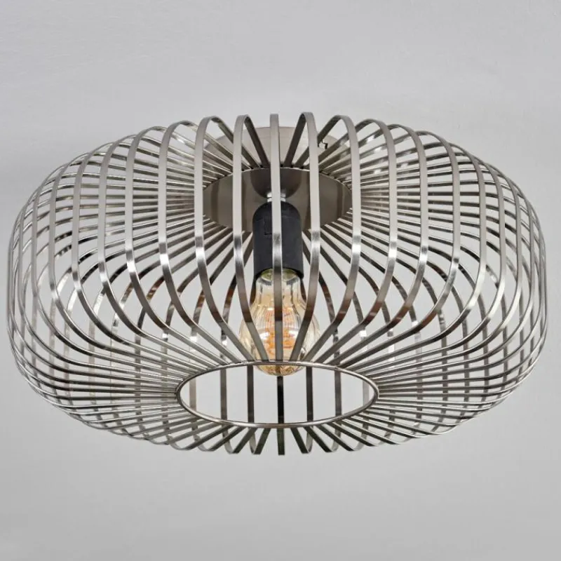 Lampes Industrielles-hofstein Plafonnier Wemude Argenté, 1 lumière