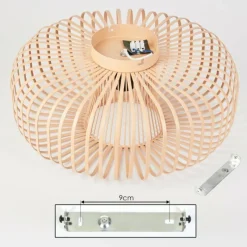 Luminaires Scandinaves-hofstein Plafonnier Wemude Beige, Noir, 1 lumière