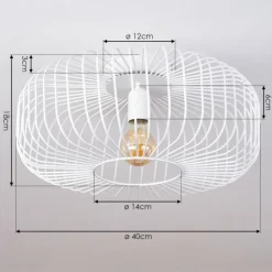 hofstein Plafonnier Wemude Blanc, 1 lumière