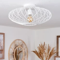 hofstein Plafonnier Wemude Blanc, 1 lumière