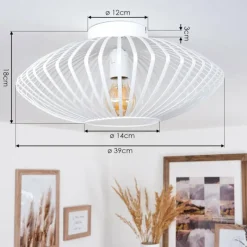 hofstein Plafonnier Wemude Blanc, 1 lumière