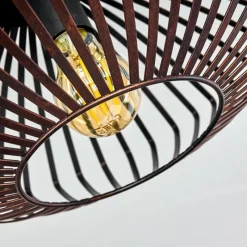 Lampes Vintages & Rétros-hofstein Plafonnier Wemude Cuivre, Noir, 1 lumière