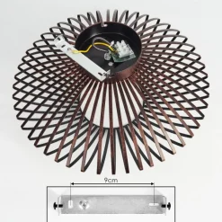 Lampes Vintages & Rétros-hofstein Plafonnier Wemude Cuivre, Noir, 1 lumière