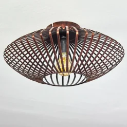 Lampes Vintages & Rétros-hofstein Plafonnier Wemude Cuivre, Noir, 1 lumière