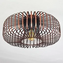 Lampes Vintages & Rétros-hofstein Plafonnier Wemude Cuivre, Noir, 1 lumière