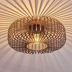 Lampes Vintages & Rétros-hofstein Plafonnier Wemude Cuivre, Noir, 1 lumière