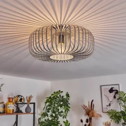 hofstein Plafonnier Wemude Gris, 1 lumière* Plafonniers