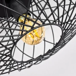 hofstein Plafonnier Wemude Noir, 1 lumière