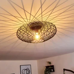 hofstein Plafonnier Wemude Noir, 1 lumière