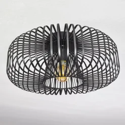 hofstein Plafonnier Wemude Noir, 1 lumière