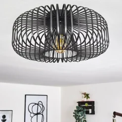 hofstein Plafonnier Wemude Noir, 1 lumière