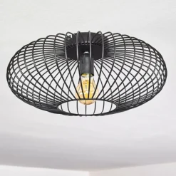 hofstein Plafonnier Wemude Noir, 1 lumière