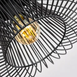 hofstein Plafonnier Wemude Noir, 1 lumière