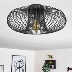 hofstein Plafonnier Wemude Noir, 1 lumière