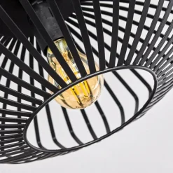 hofstein Plafonnier Wemude Noir, 1 lumière