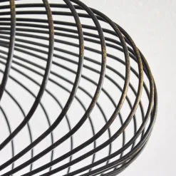 Lampes Dorées-hofstein Plafonnier Wemude Noir doré, 1 lumière