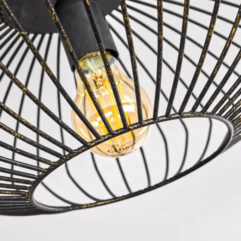 Lampes Dorées-hofstein Plafonnier Wemude Noir doré, 1 lumière