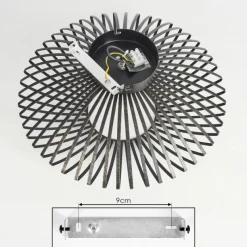 Lampes Dorées-hofstein Plafonnier Wemude Noir doré, 1 lumière